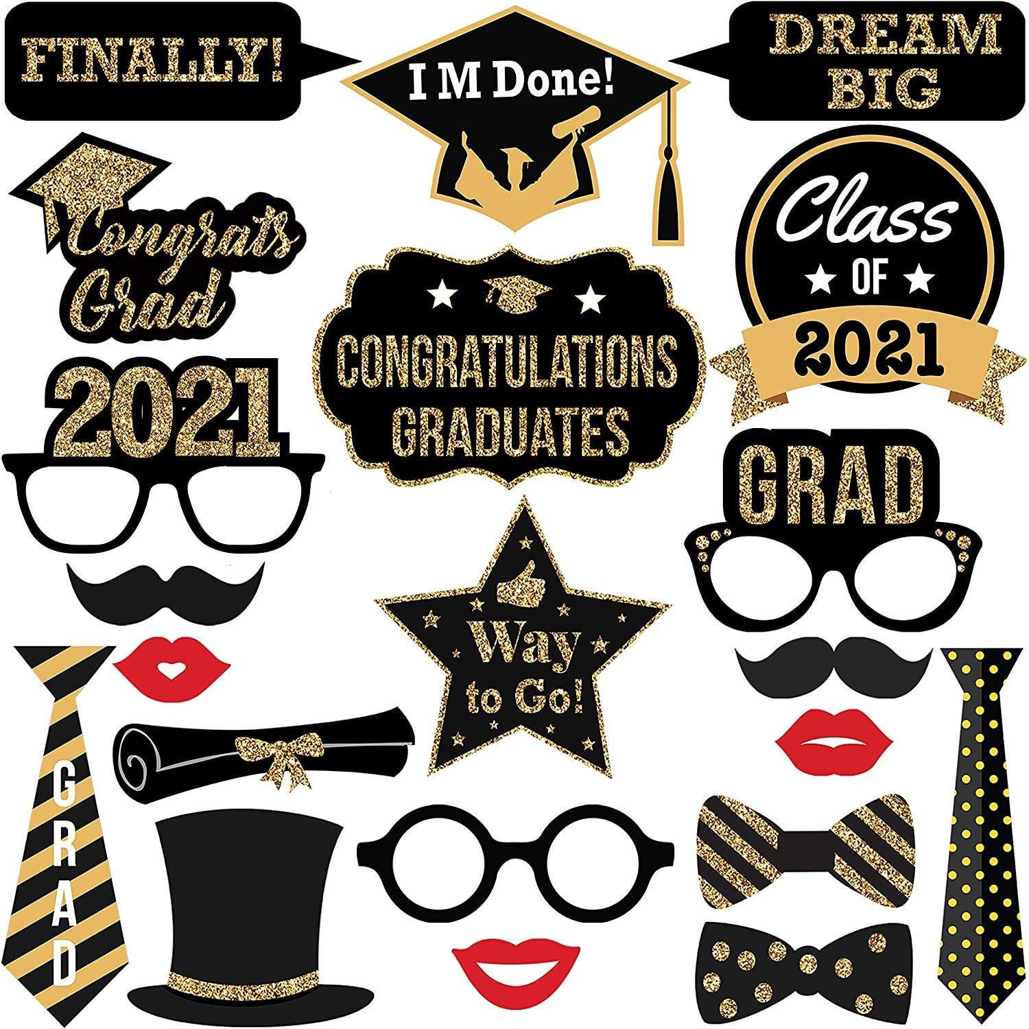 large-graduation-photo-booth-props-2021-glitter-diypack-of-etsy