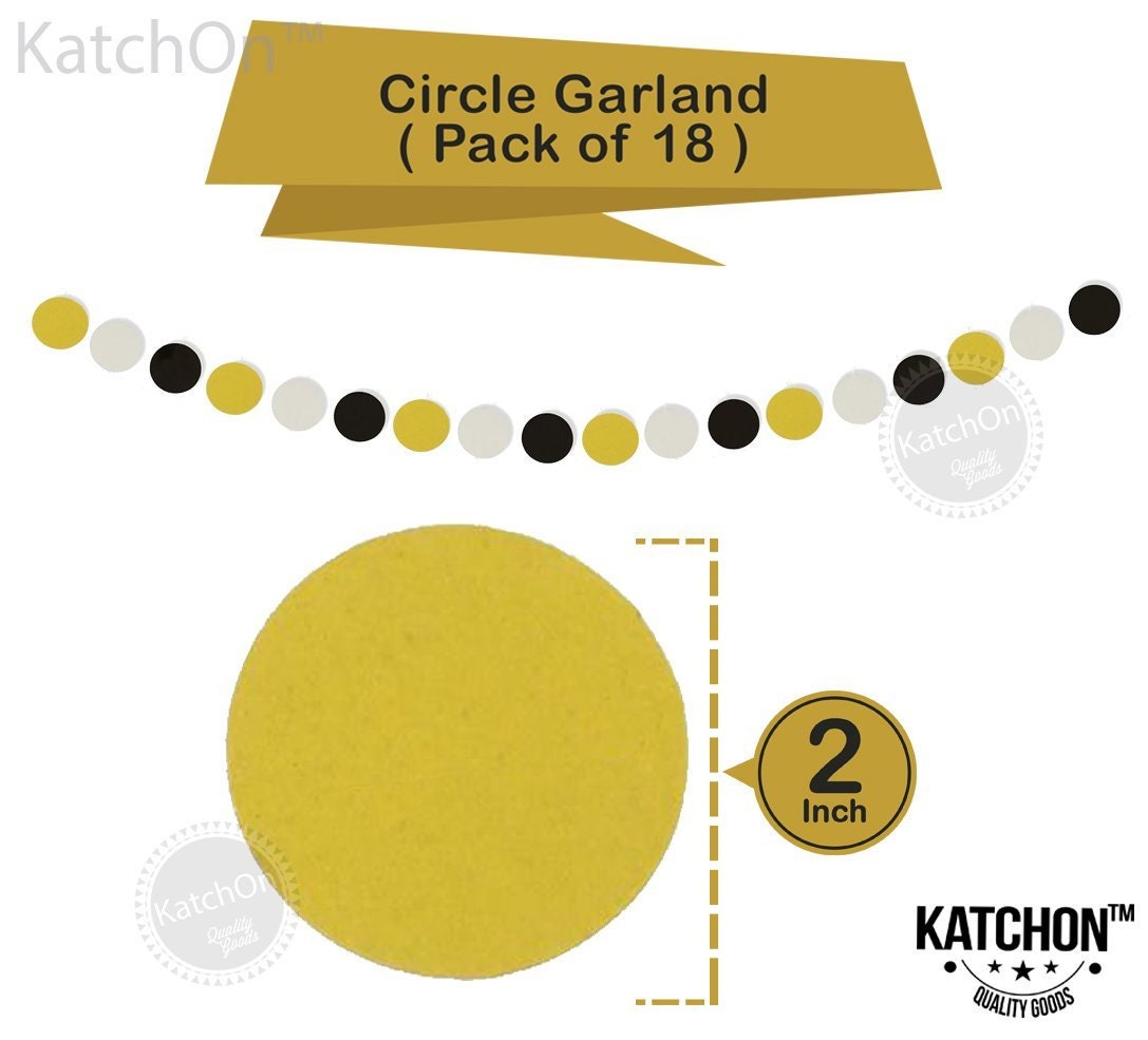 Black Gold Silver Party Decorations Huge Pack of 115 Paper Etsy