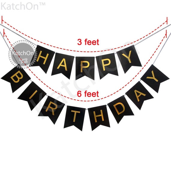 60th Birthday Party Decorations Kit Happy Birthday Black Etsy