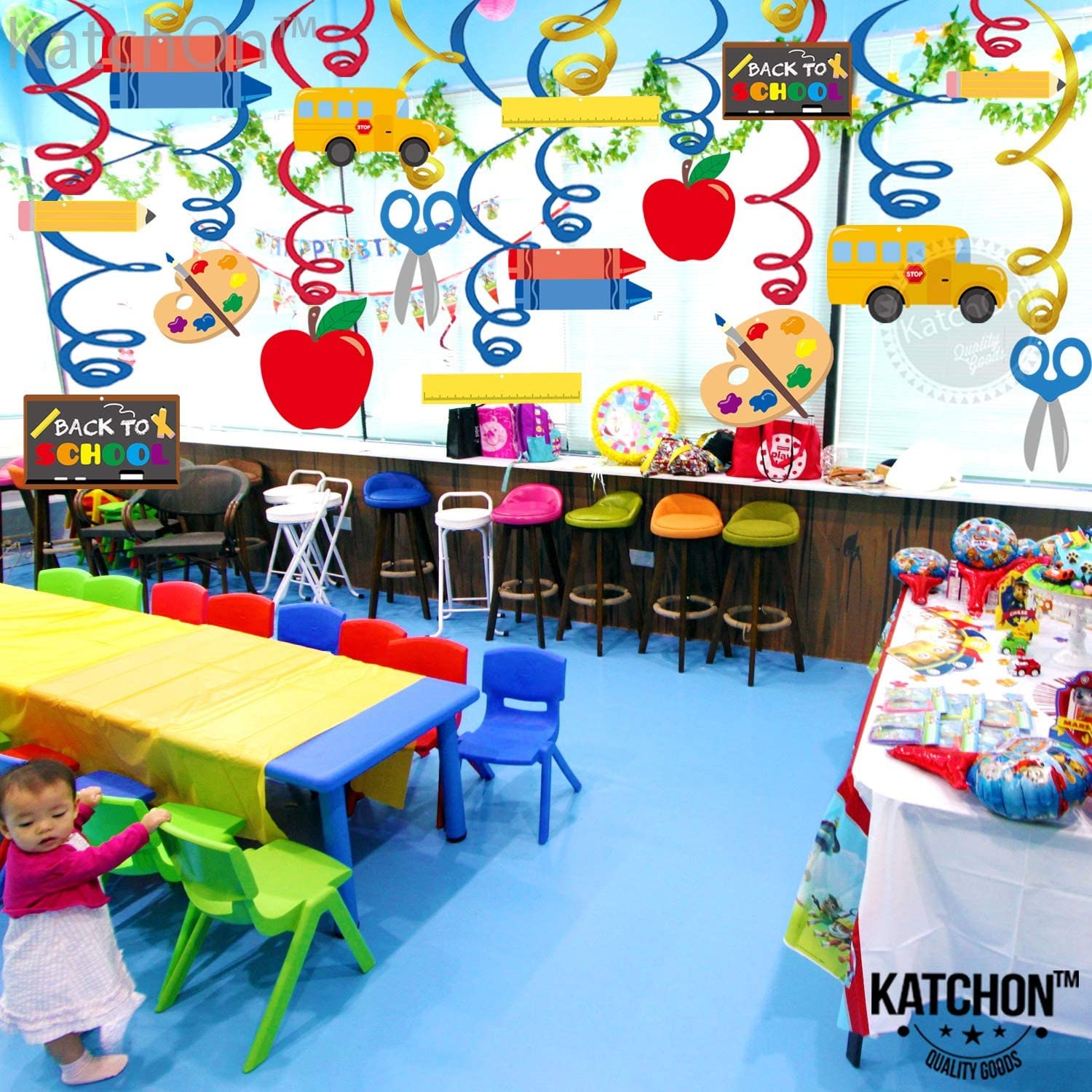 Back To School Decorations Hanging Swirls Pack of 46 Back Etsy