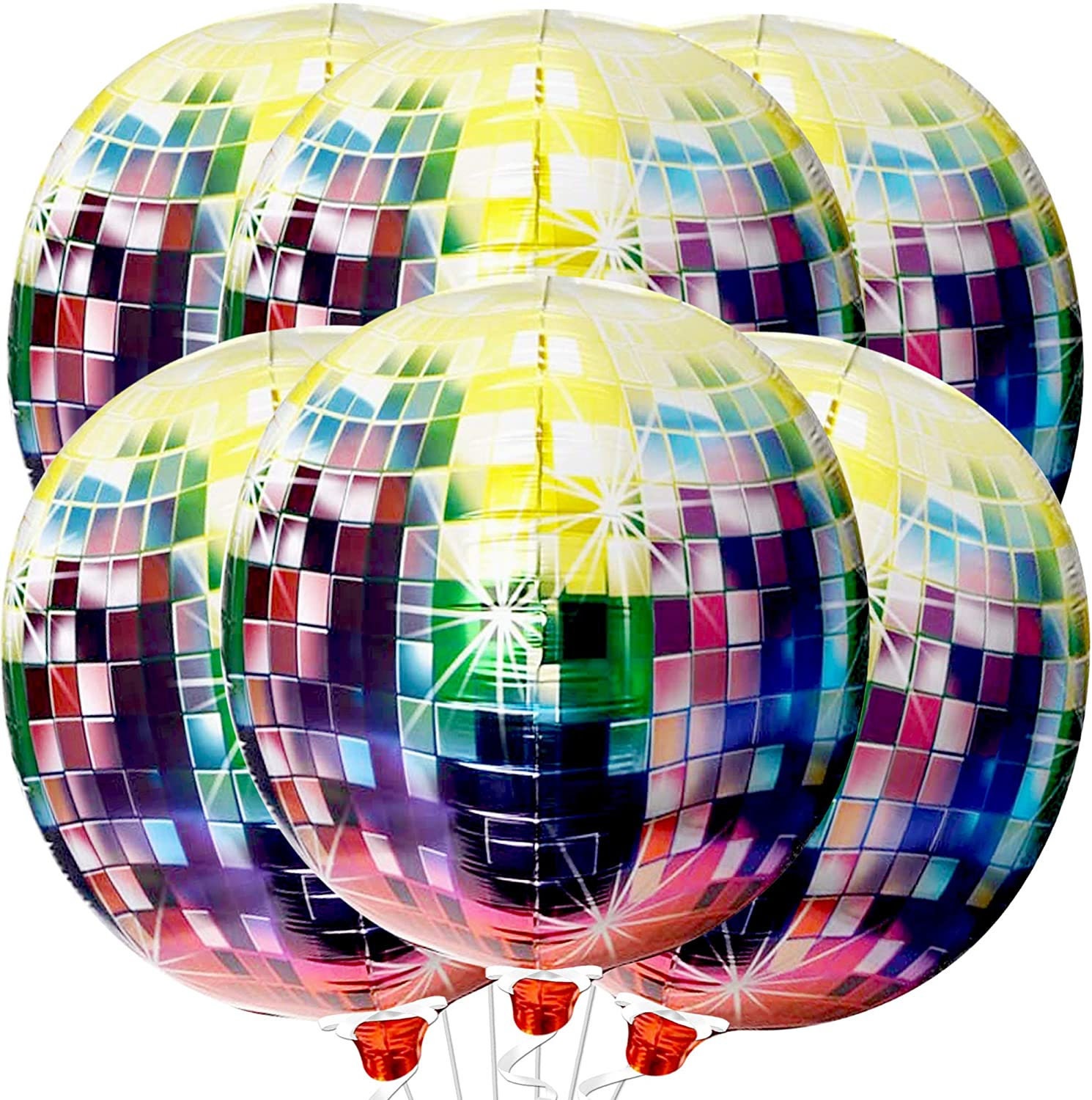 Jumbo 22 Inch Mylar Disco Ball Balloons 70's Theme Etsy