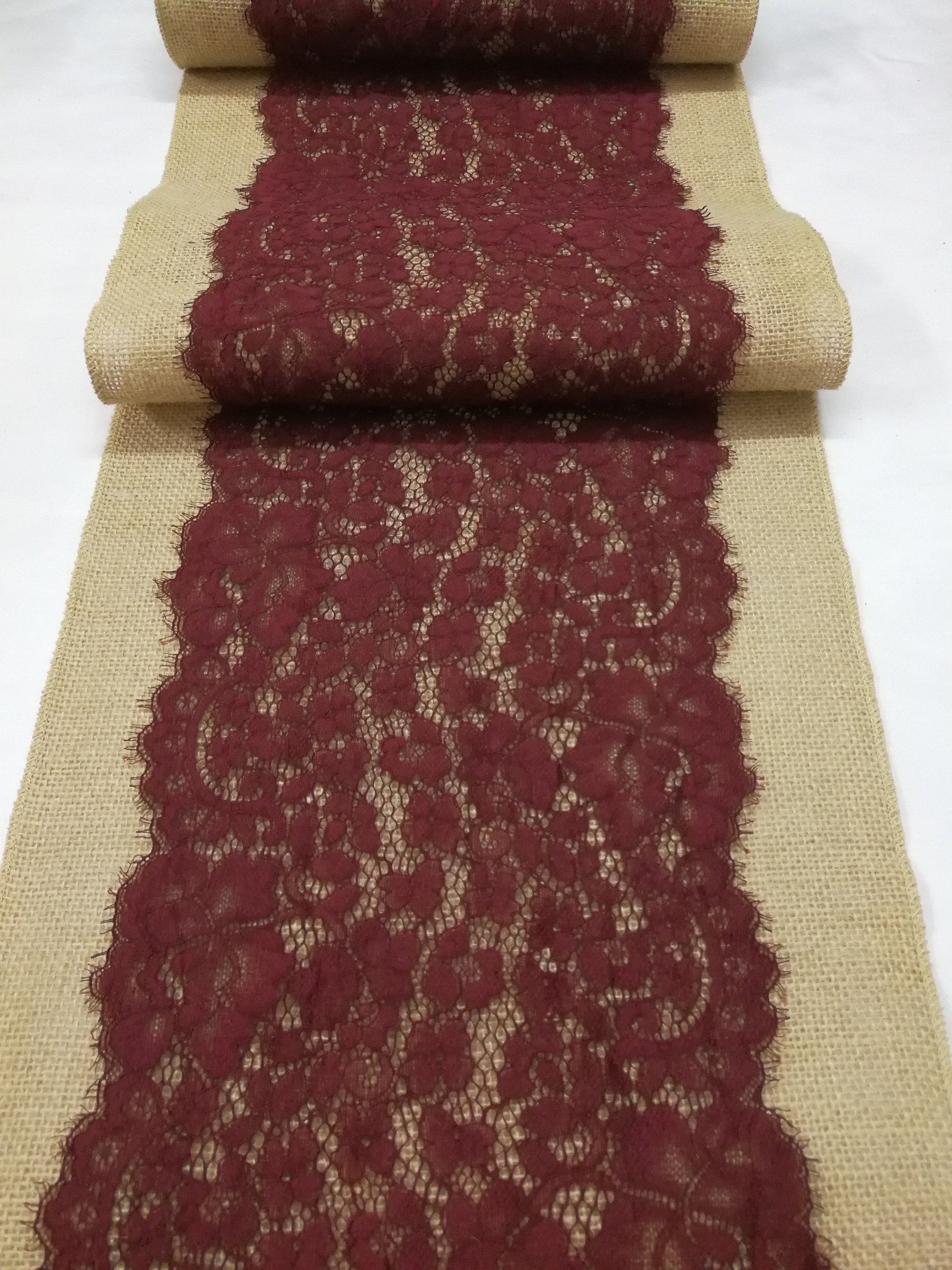 Wine lace Table RunnerHoliday Table Runner WeddingWedding Etsy