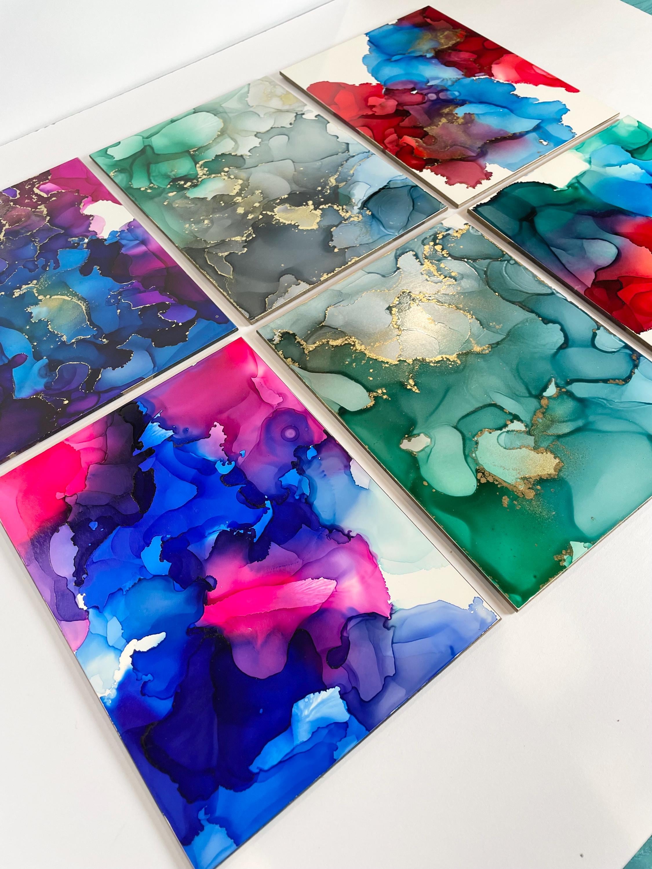 6”x8” Individual Alcohol Ink Paintings (first Set) - Etsy