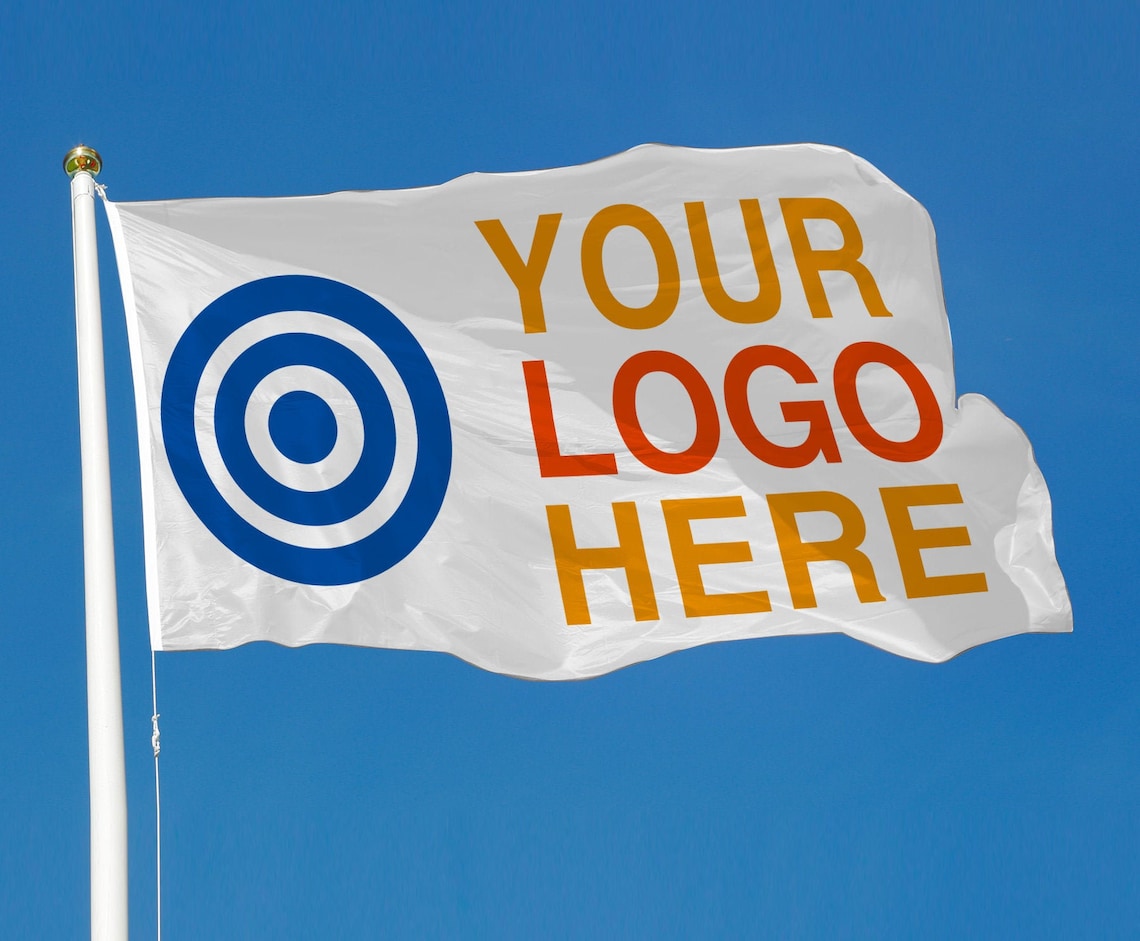 Custom flag Flag with your logo design and text Motorcyle Etsy