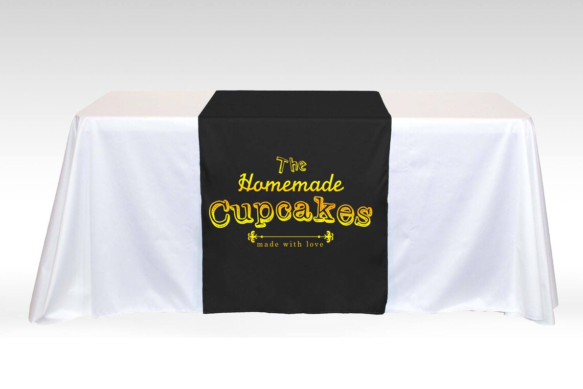 Custom Logo Table Runner Custom Table Runner With Your Logo Etsy