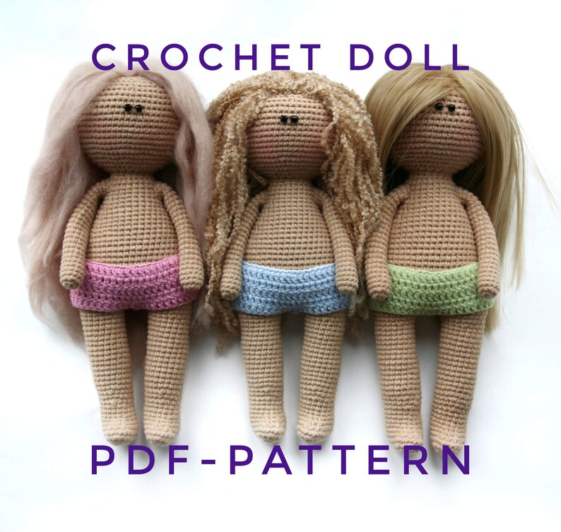 etsy crochet doll pattern