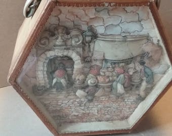 Purse Hexagon 3D Decoupage