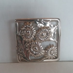 Sterling Silver Flower Brooch