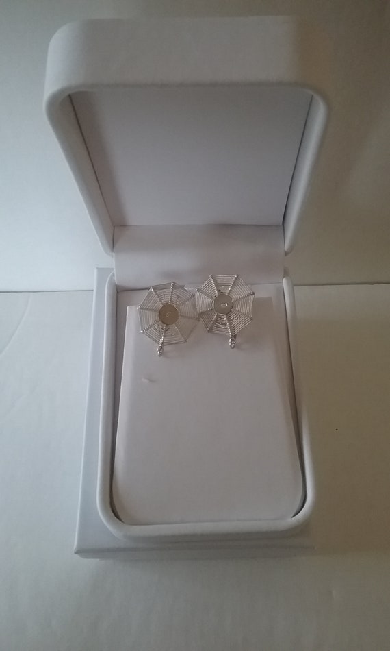 Sterling Silver Spider Web Black Onyx Spider View 4