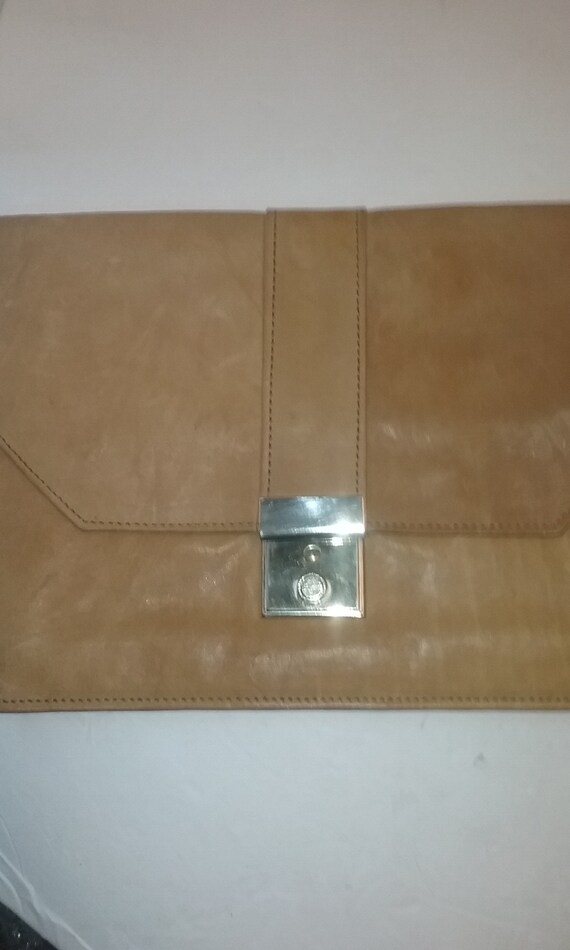 Locking Leather Clutch Purse VintageVintage Locki… - image 6