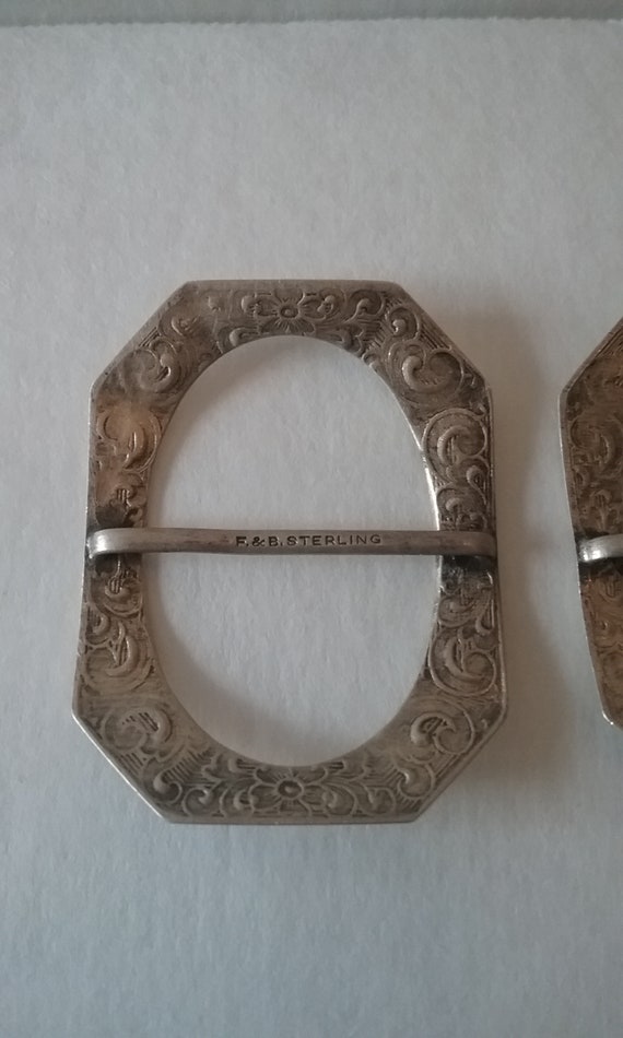 Sterling Silver Buckles Antique - image 7