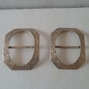 Sterling Silver Buckles Antique