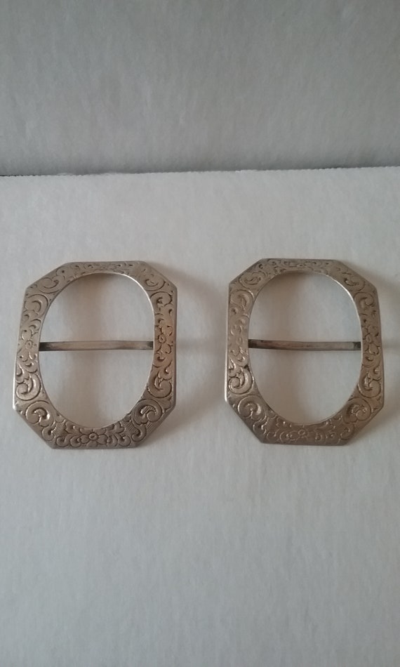 Sterling Silver Buckles Antique