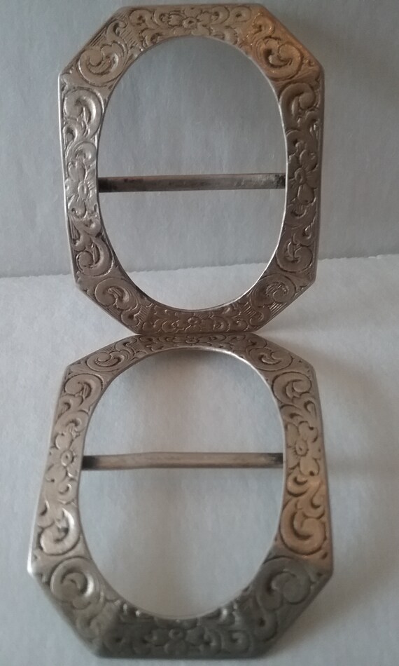 Sterling Silver Buckles Antique - image 9
