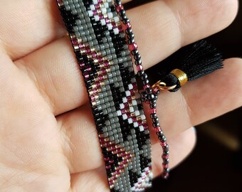 Cuff Bracelet multi strands tassel
