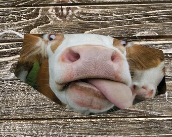 Cow Nose Mask Animal Costume Bovine Bull Mouth Cattle Snout Adult Children