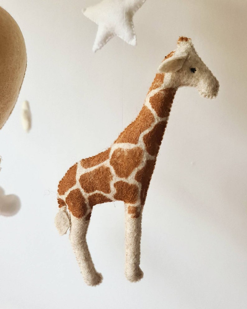 Day dreamer, gender neutral Safari baby mobile, safari crib mobile, jungle cot mobile, nursery mobile with giraffe, safari cot mobile image 3