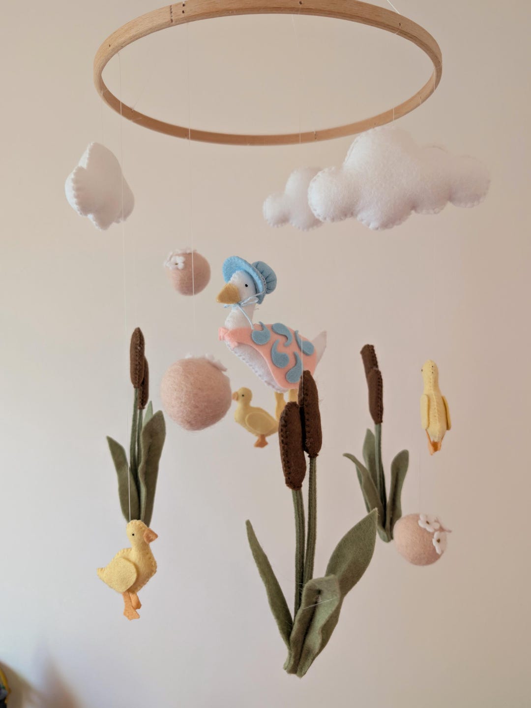 Jemima Puddleduck Mobile, Crib Mobile With Ducks, Beatrix Potter Cot ...