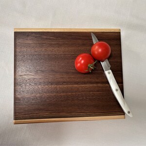 Handcrafted hardwood side grain carving board 9&quot; X 11&quot; X 1 1/2&quot;