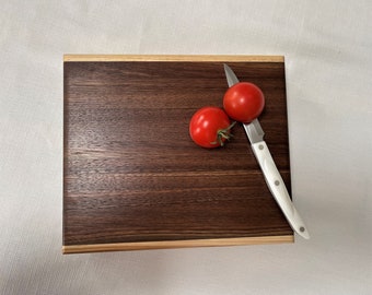 Handcrafted hardwood side grain carving board 9" X 11" X 1 1/2"