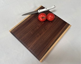 Handcrafted hardwood side grain cutting board 9" X 11" X 1 1/2"