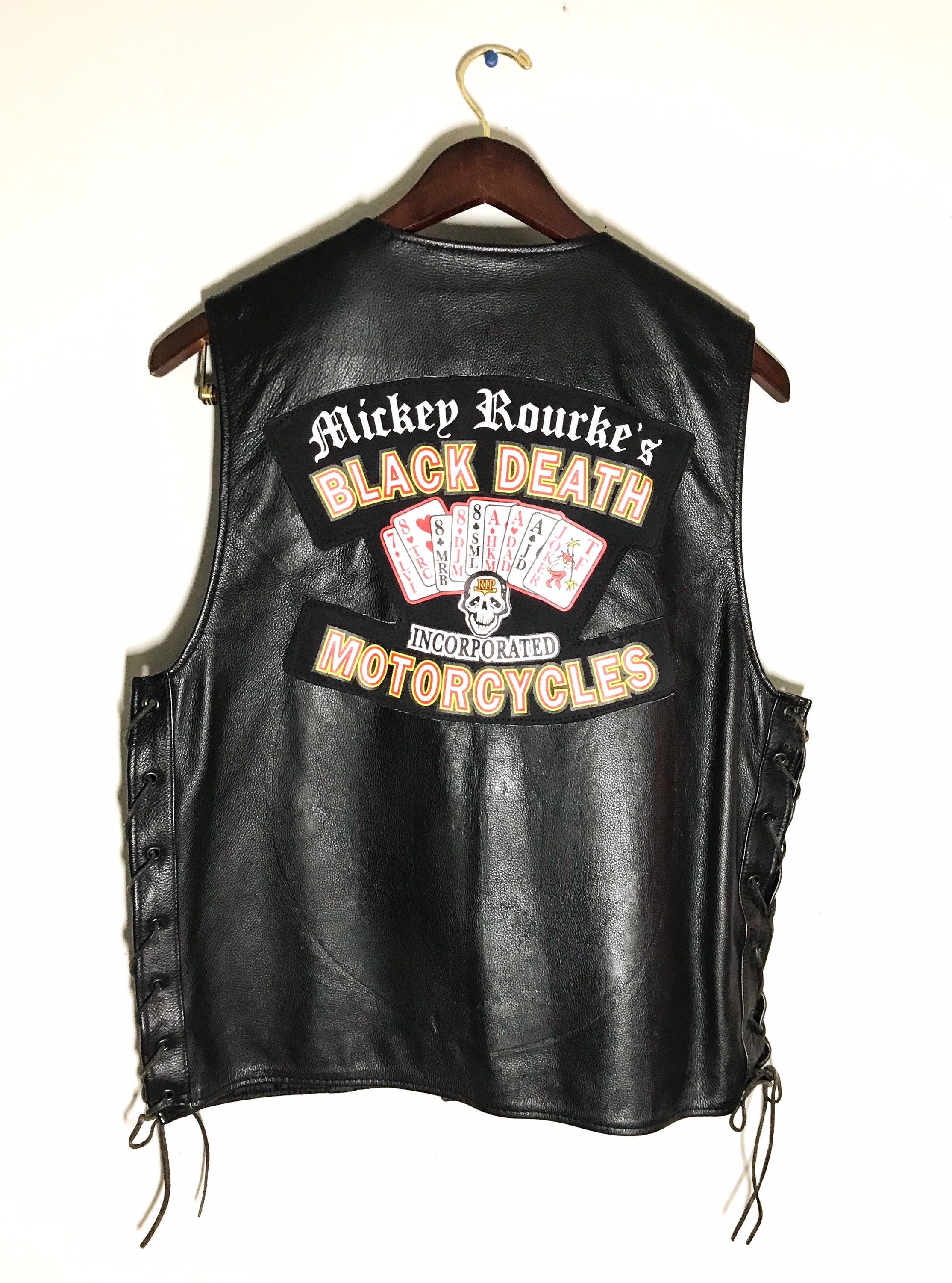 Rispetto Conquistatore Nervo hells angels gilet periscopio lana torcere