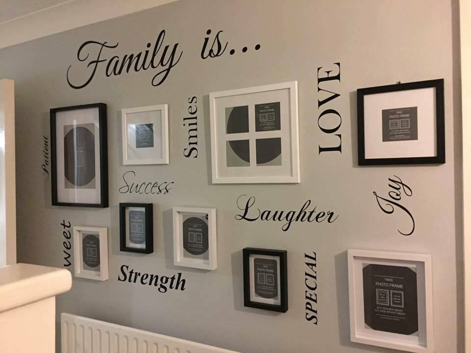 Family Is... Photo / Picture Wall Vinyl Stickers, Decals Etsy