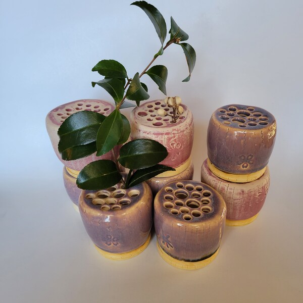 Pottery Flower Frog - Etsy