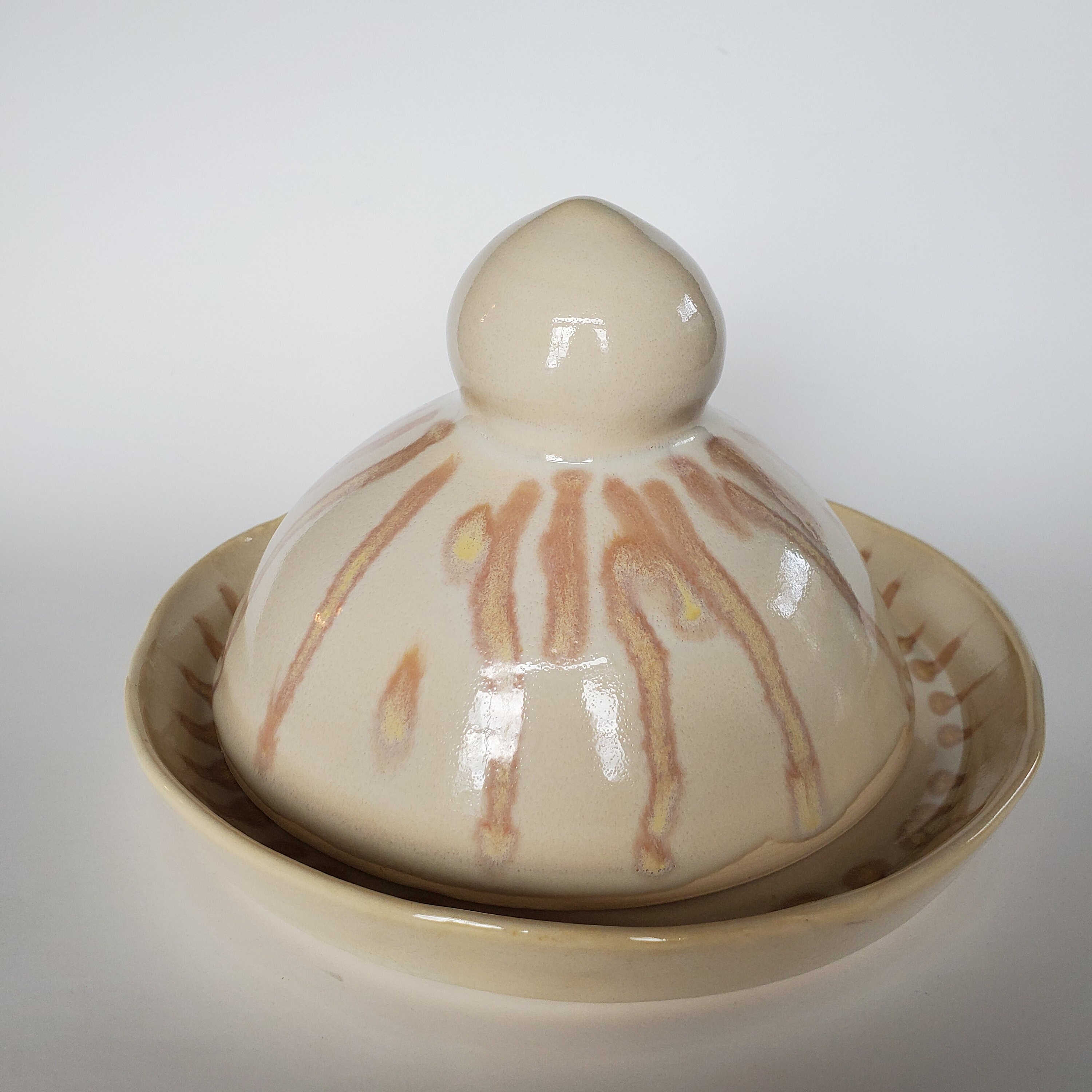 Ceramic Butter Dish with Domed Lid Etsy