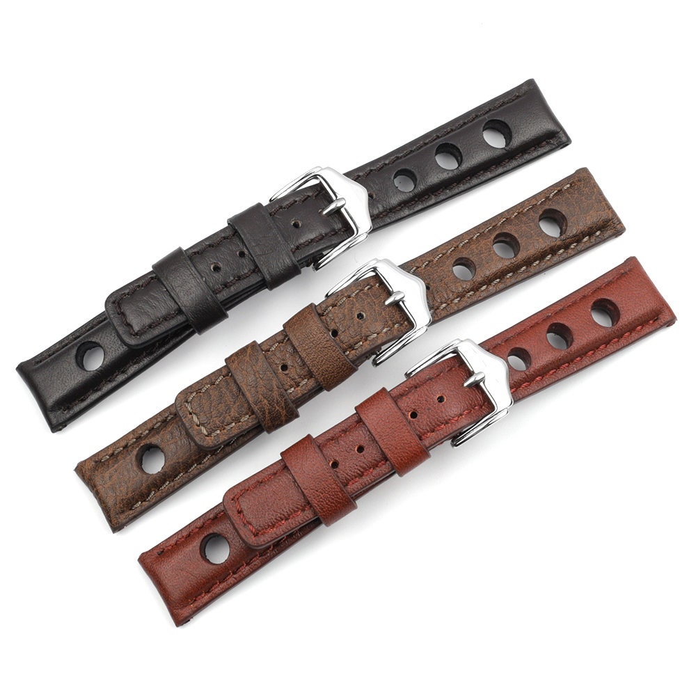 Mens Ladies Leather Watch Strap Replacement Watch Band Premium Etsy