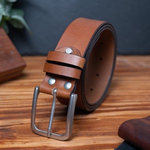 Cinturones de cuero para hombre, auténticos, nuevos, con hebilla genuina, tallas para pantalones, marrón, negro, tostado, vaqueros, cuero GENUINO de alta calidad, 100 % cuero, envío y embalaje de primera clase.