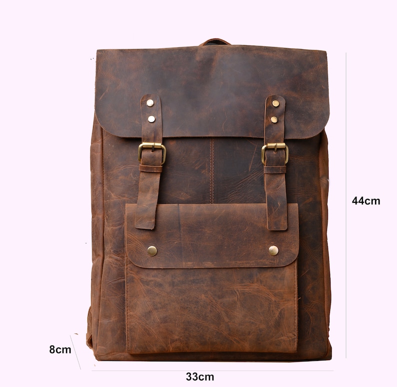 Mens Womens Leather Backpack Handcrafted Genuine Grained - Etsy