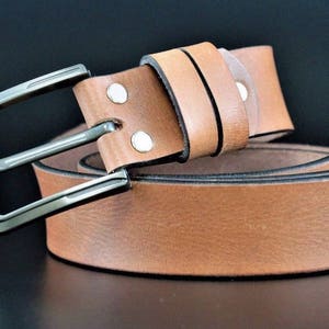 Leather Belts mens Real New Genuine Buckle Trouser Sizes Brown Black Tan Jeans . High Quality BRASS BUCKLE # 100% Leather# 1st CLASS P&P