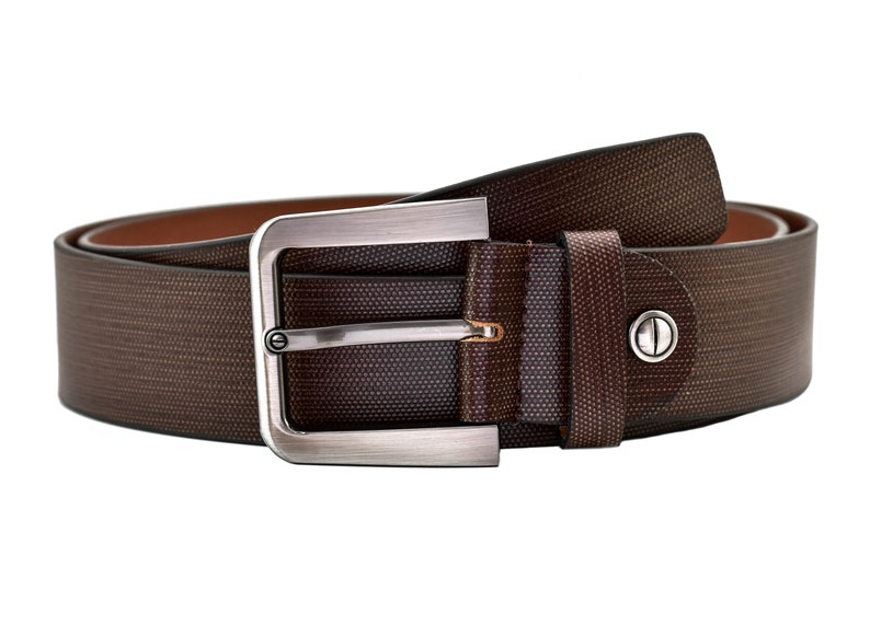 Mens Genuine Leather Full Grain Belt Belts With Strong Silver Etsy UK