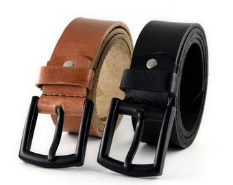 Ceinture En Cuir Synthétique Pour Homme – Noir Et Marron, Neuf Avec étiquettes, Taille Unique, Style Classique