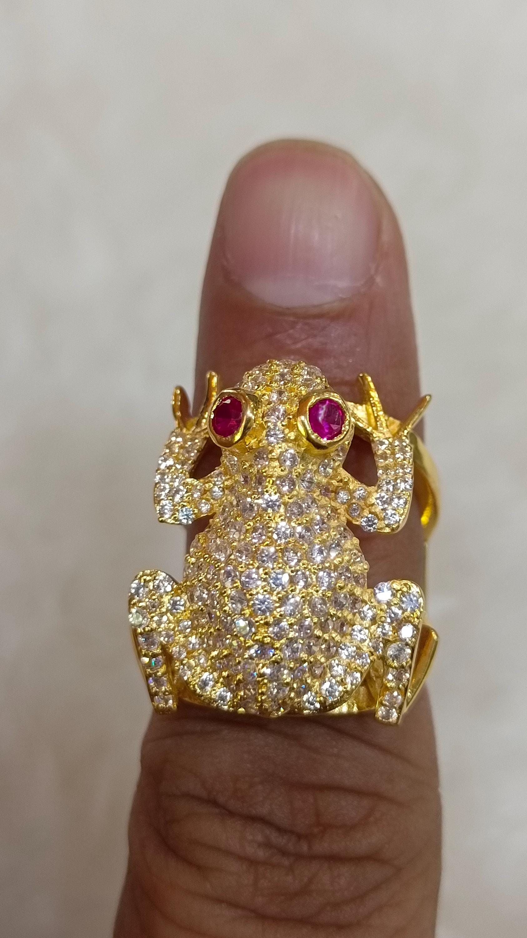 Square Cube Baguette CZ Diamond Pinky ring Diamond Pinky