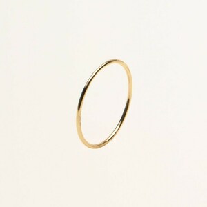 14k Gold plated 1mm to 6mm Skinny Stacking plain Thin Band Ring Gift For Her & Him Daily Wear,halloween Gift