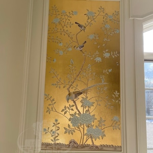 純金細工】絵画(阿蘇山-10角) – 肥後象嵌 光助