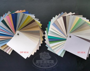 SP Spun Silk & DP Slub Silk Color Swatches  for Chinoiserie Handpainted Wallpaper and Artwork