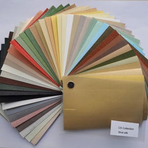 CS Silk Color Swatches for Handpainted Wallpaper and Plain Silk Wallpaper