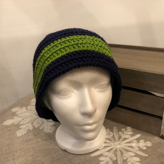 Seahawks-inspired Slouchy Beanie | Etsy