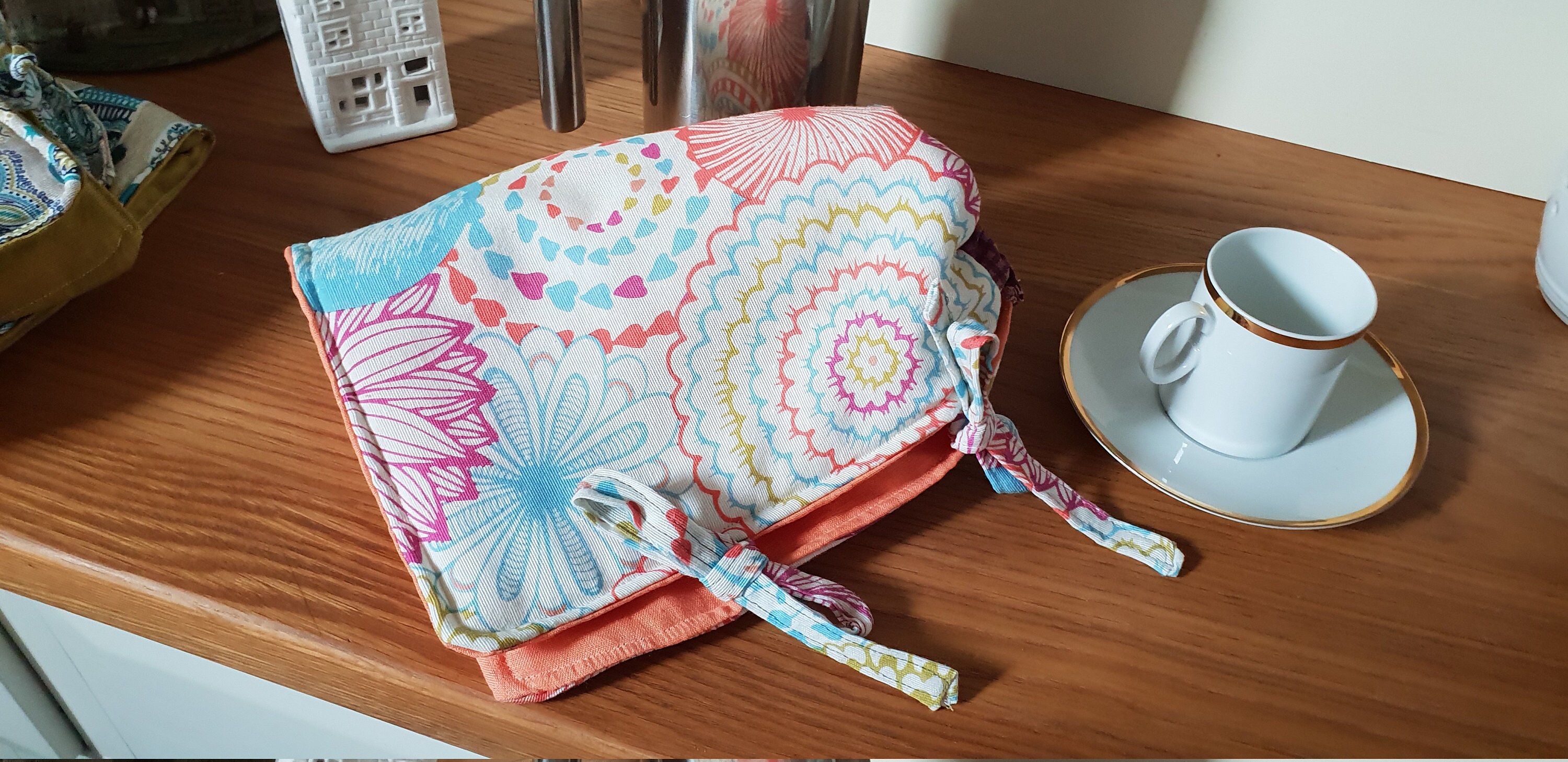 Cafetiere Cover Coffee Pot Cover Coffee Cosy Mother's Day Gift Pink