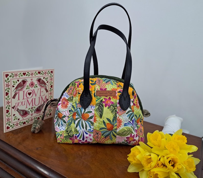 Patchwork Boston Bag Schnittmuster (PDF Download) - one size Bild 1