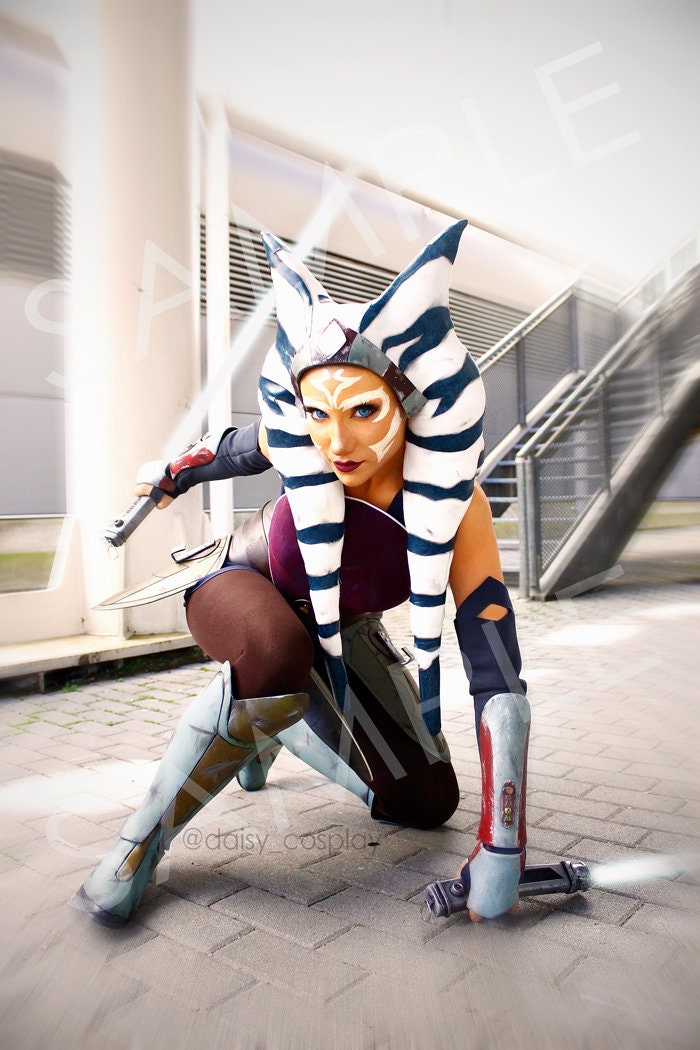 Ahsoka Cosplay Print Star Wars Etsy