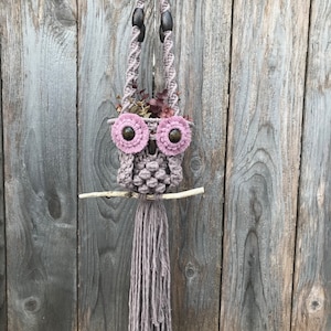 DIY MACRAME OWL Plant Hanger Pattern, Owl Plant Holder Photo tutorial, Learn to macrame, pdf instructions image 10