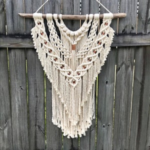 DIY LAYERED MACRAME Wall Hanging Pattern, Macrame Photo tutorial, Learn to macrame, pdf instructions, digital download image 2