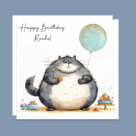 Chubby Cat | Greeting Card Chubby Cat | Greeting Card