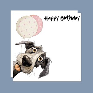 Pack of Six Funny Dog Birthday Cards, Unique Handmade Birthday Card ...