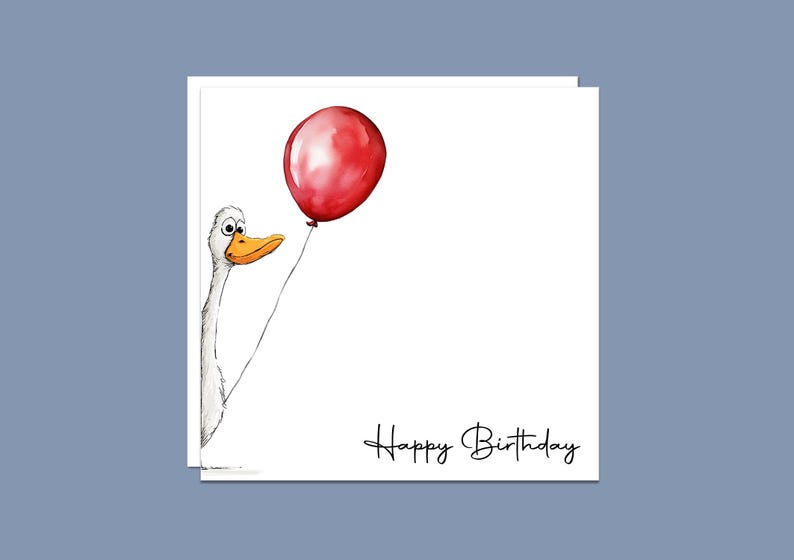 Pack of six funny peeking animal Birthday Cards, Unique Handmade Birthday Card Pack uk image 3