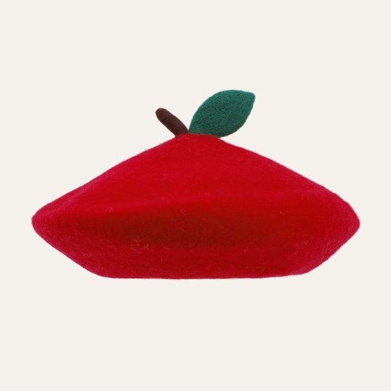 Apple Beret Fruit Beret Red Apple Hat 